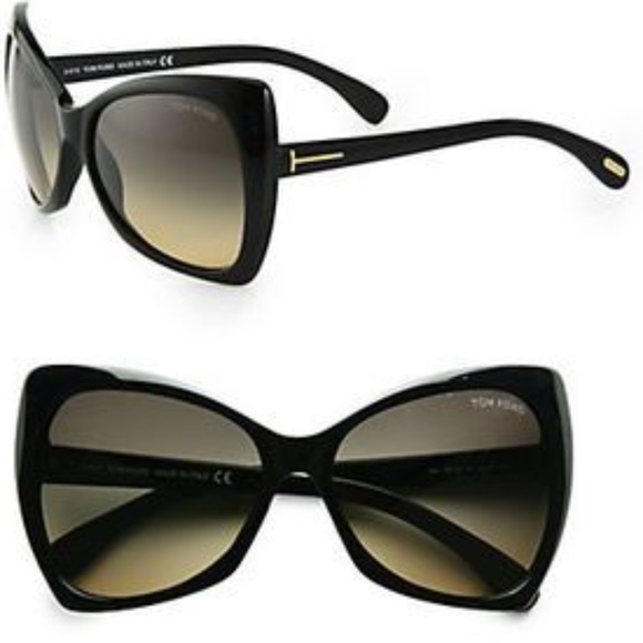 Tom Ford Accessories - Tom Ford Black Butterfly Oversized Sunglasses